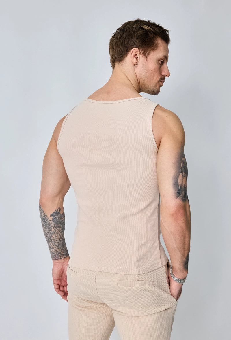 T-shirt uni sans manches