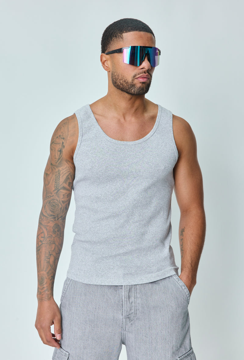 T-shirt uni sans manches