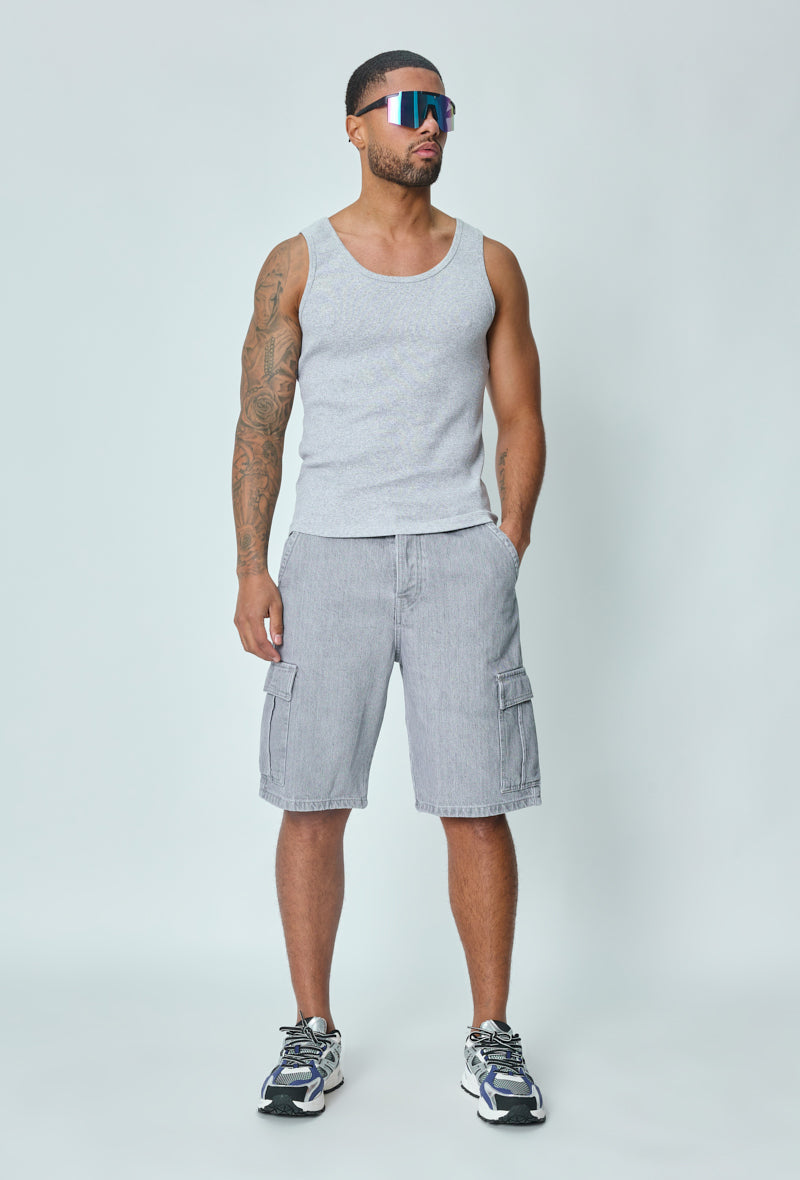 T-shirt uni sans manches