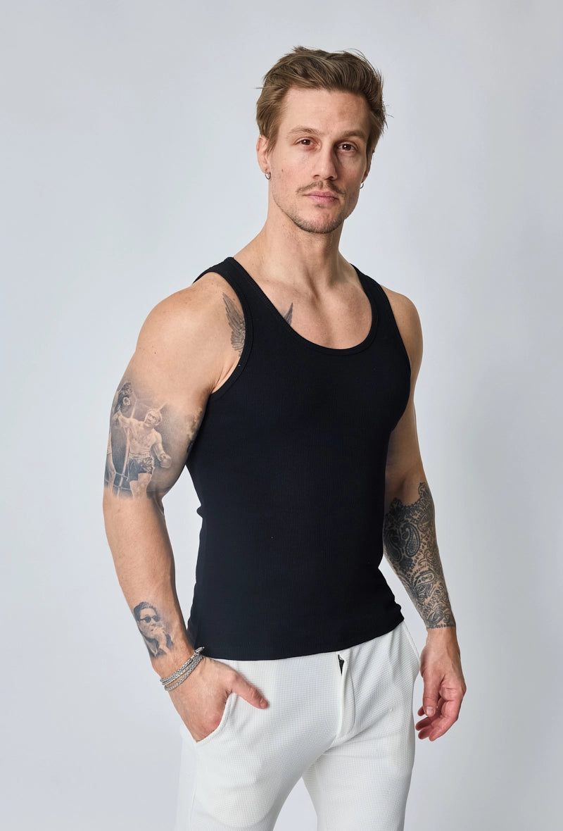 T-shirt uni sans manches