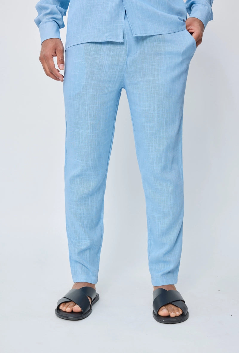 Pantalon effet lin