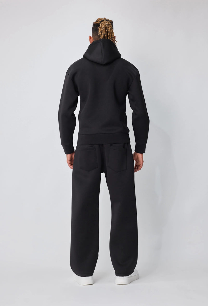 Ensemble sweat jogging uni avec capuche