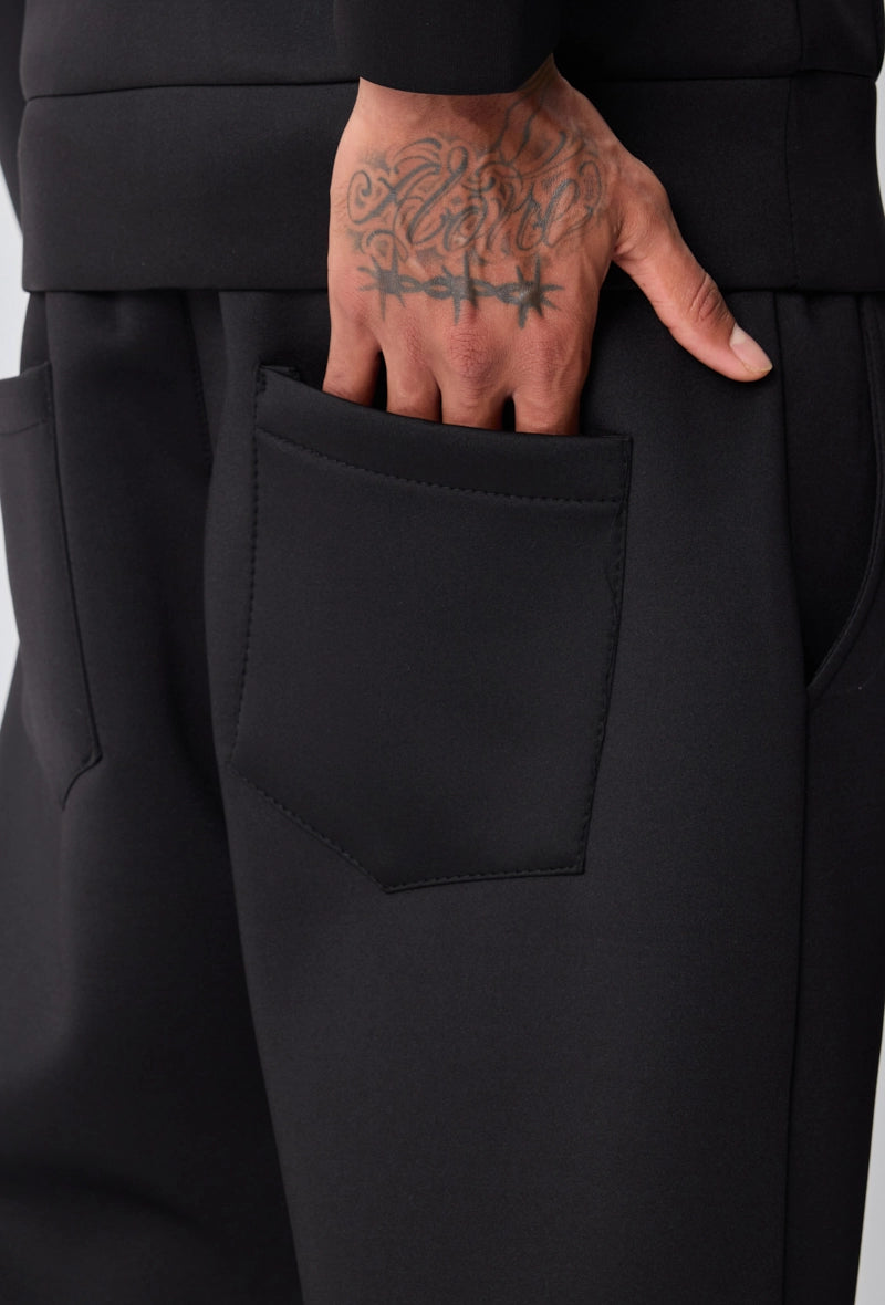 Ensemble sweat jogging uni avec capuche