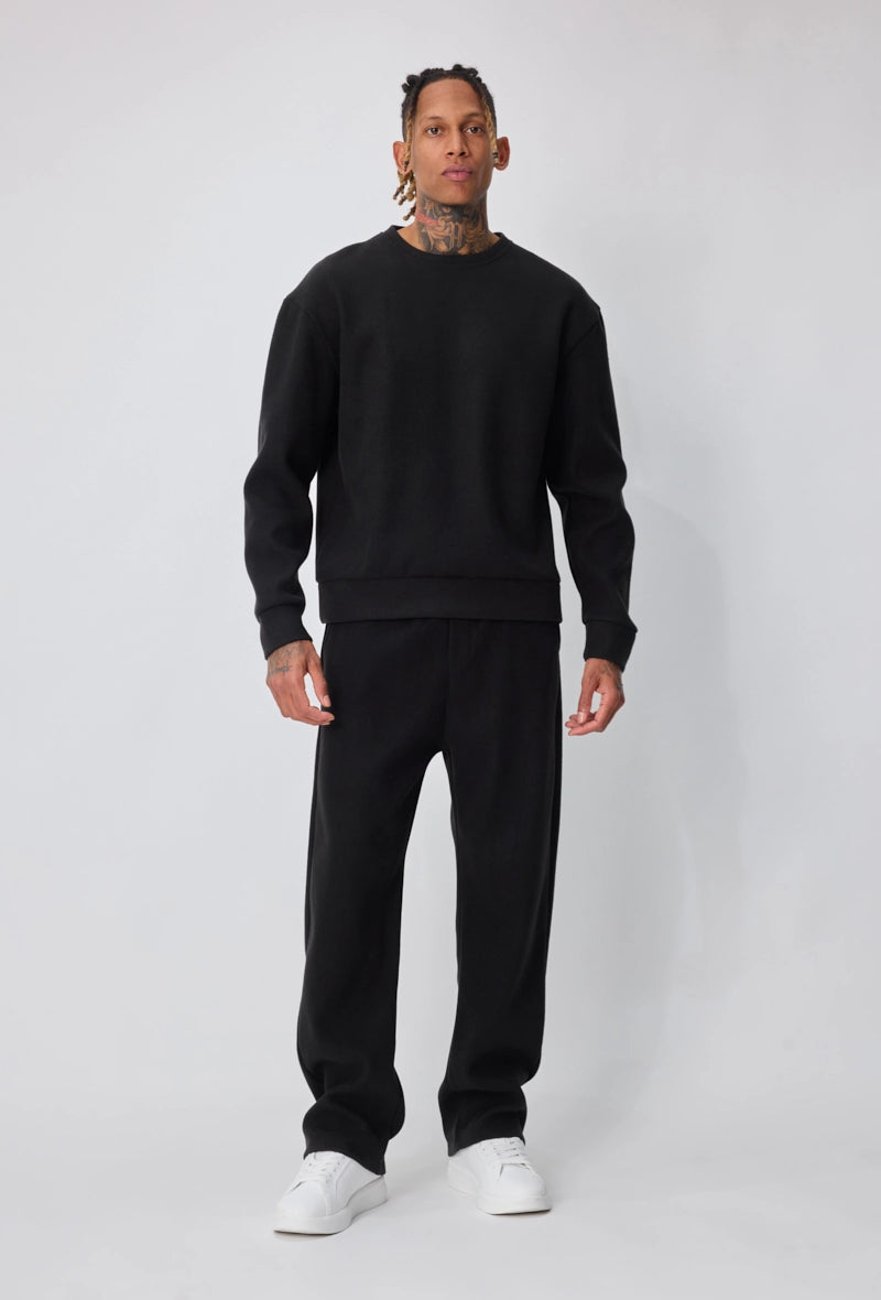 Ensemble sweat jogging uni avec capuche