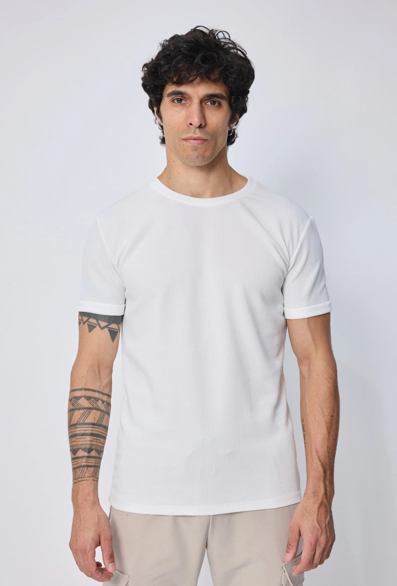 T-shirt uni manches courtes