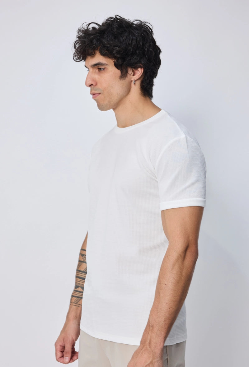 T-shirt uni manches courtes