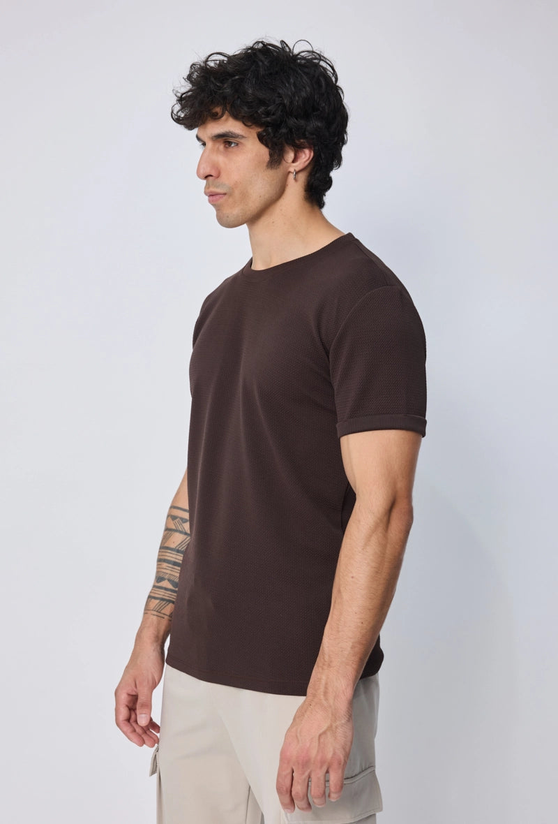 T-shirt uni manches courtes