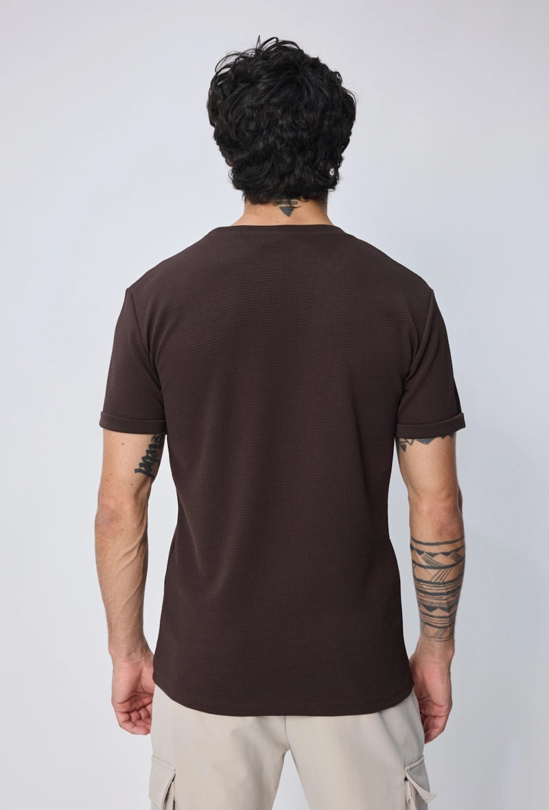 T-shirt uni manches courtes