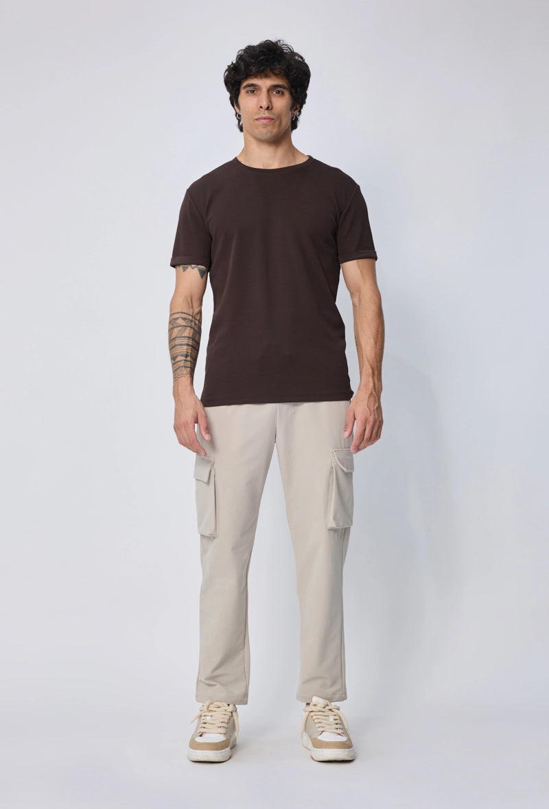 T-shirt uni manches courtes