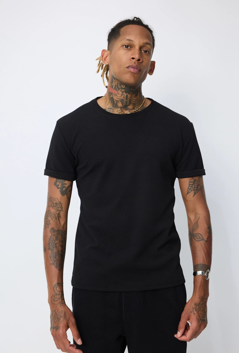 T-shirt uni manches courtes