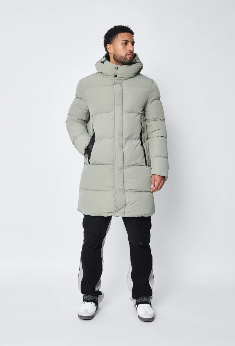 Doudoune mi longue à capuche