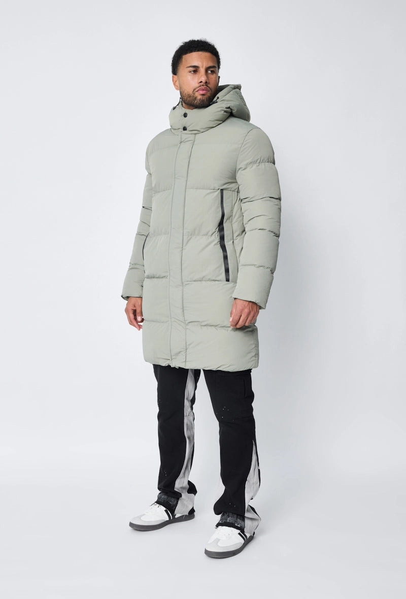 Doudoune mi longue à capuche