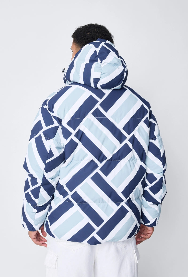 Doudoune à motif abstrait