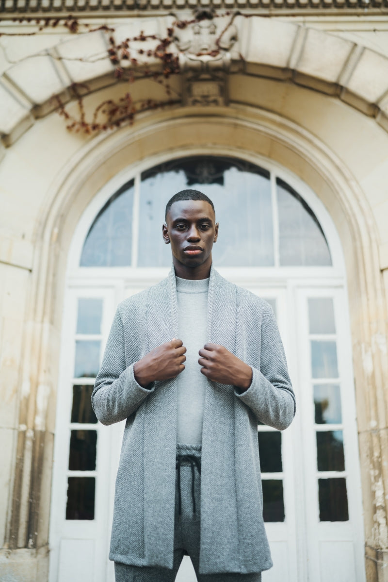 Mid length hotsell grey coat