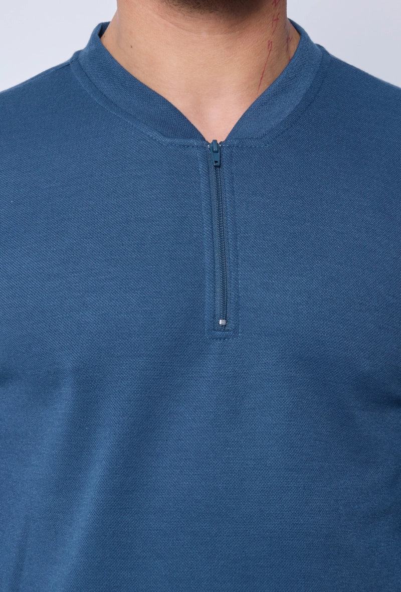 Polo uni manche longue