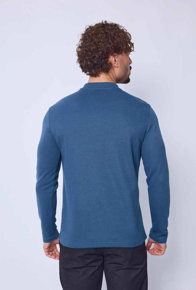 Polo uni manche longue