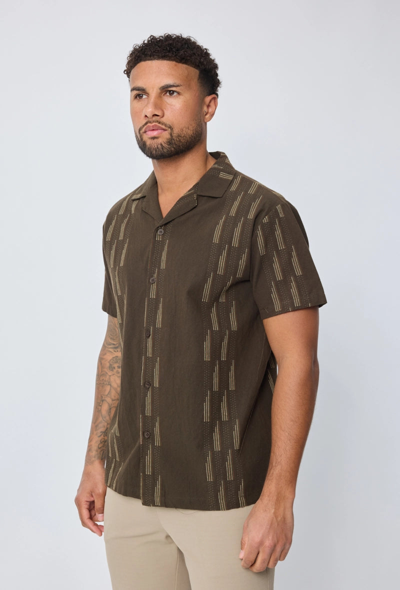 Chemise manches courtes à motifs