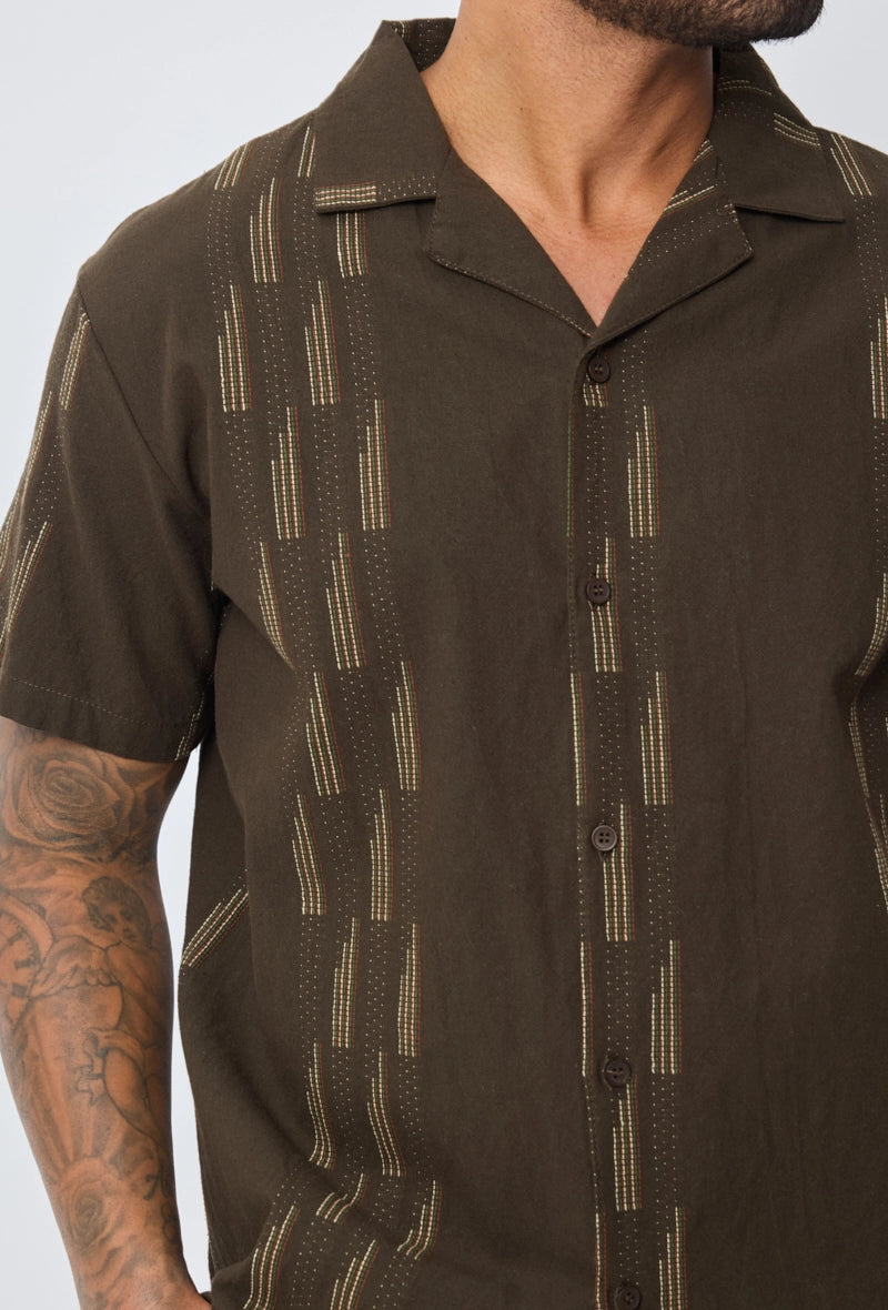 Chemise manches courtes à motifs