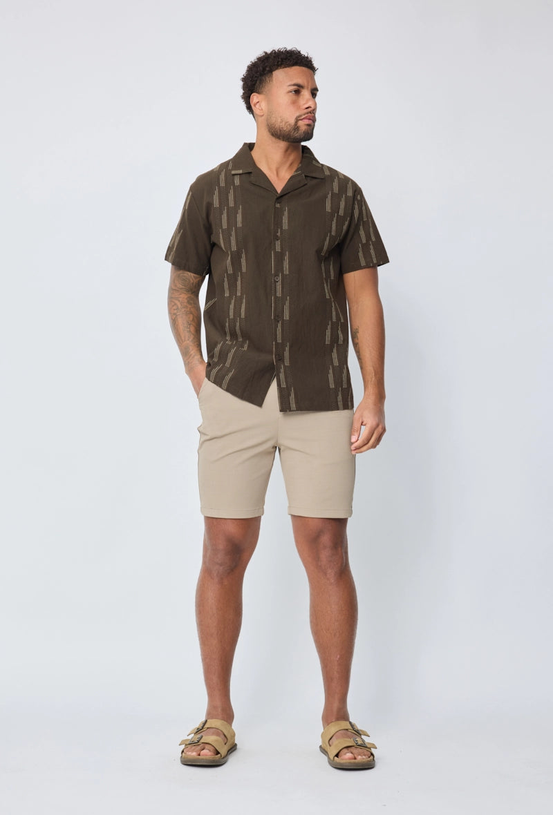 Chemise manches courtes à motifs