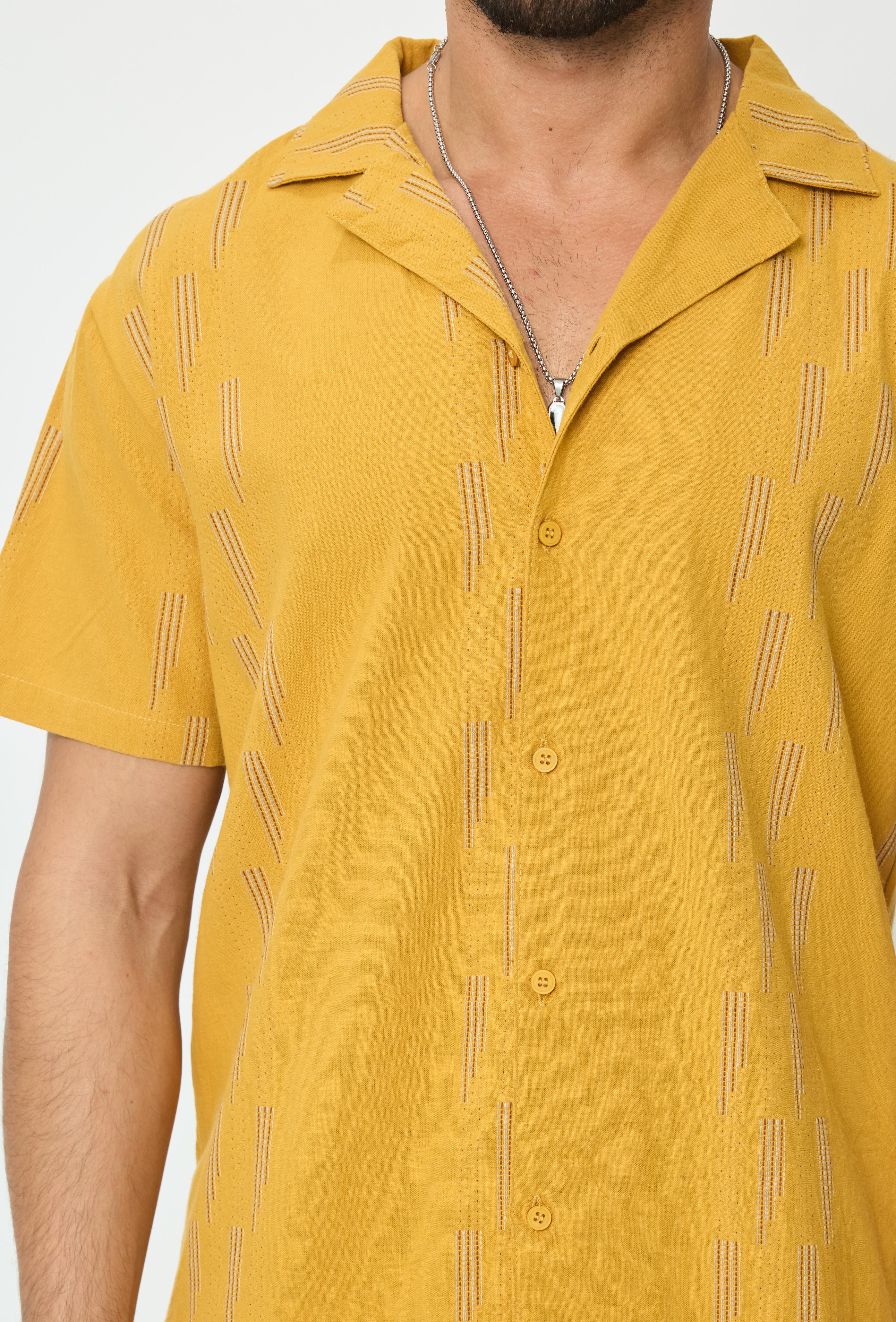 Chemise manches courtes à motifs