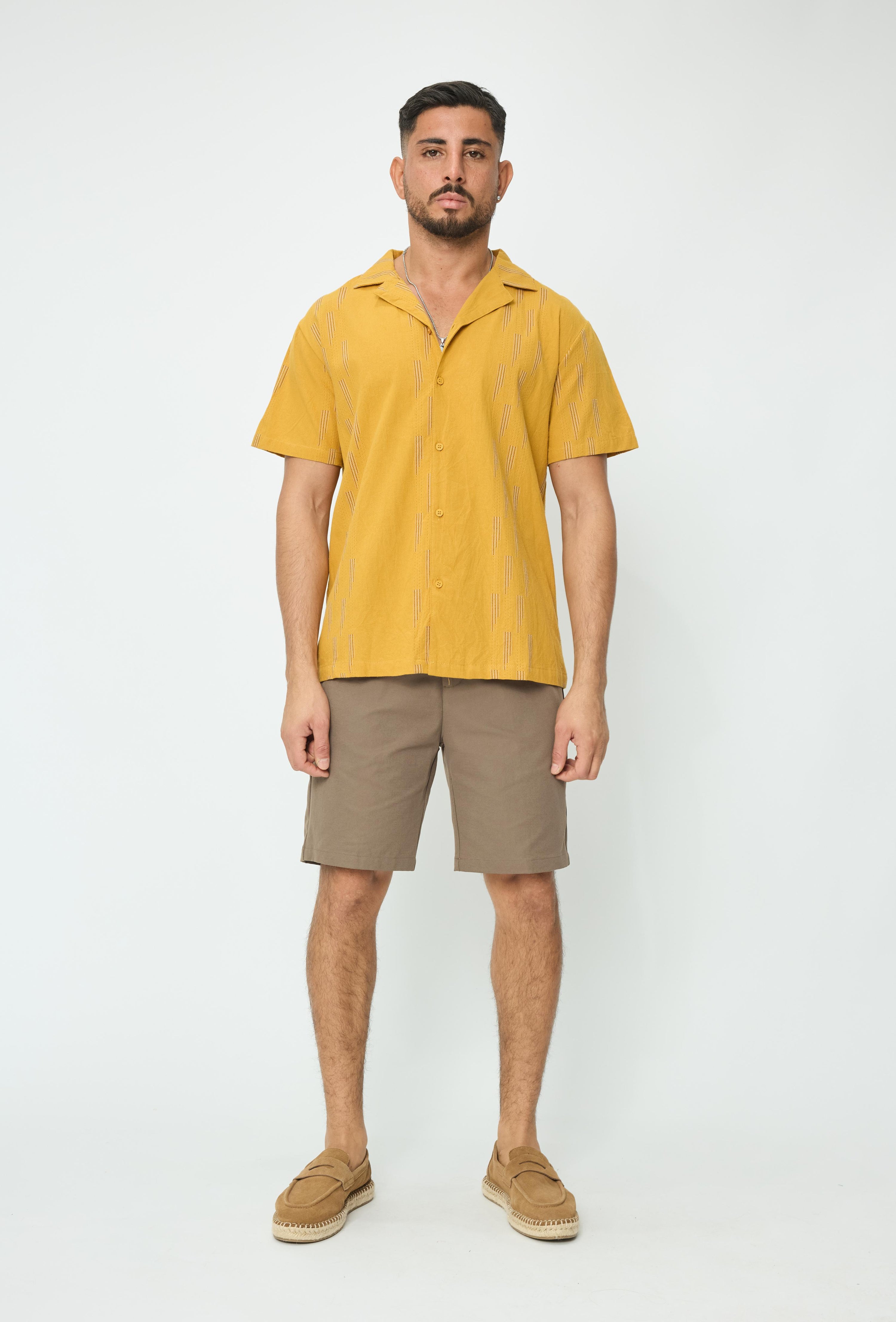 Chemise manches courtes à motifs