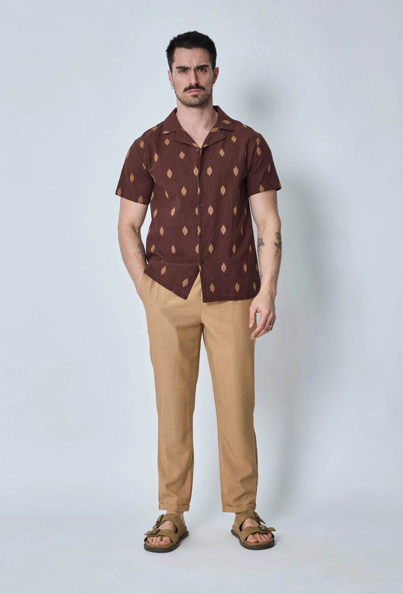 Chemise manches courtes à motifs graphiques