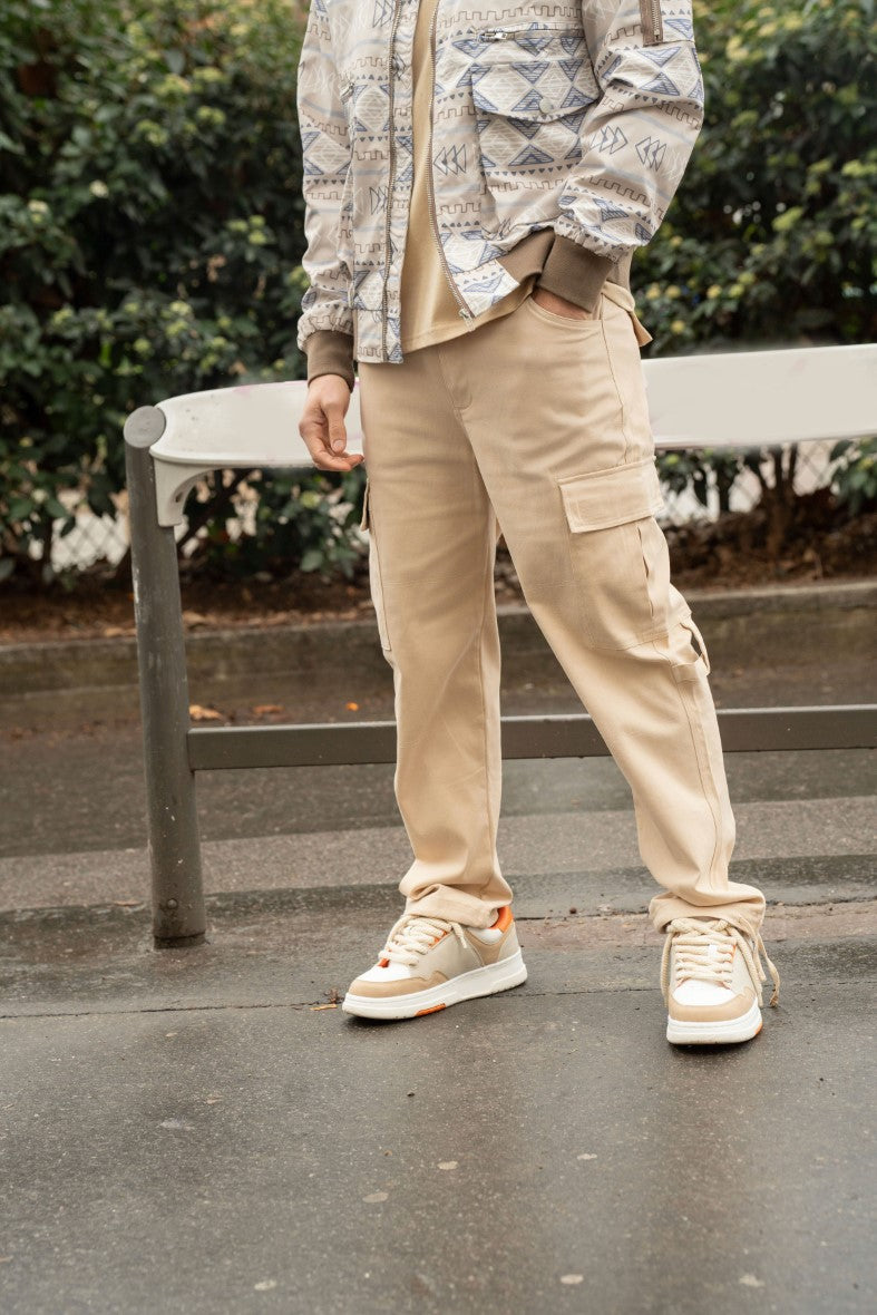 Pantalon jogger droit uni