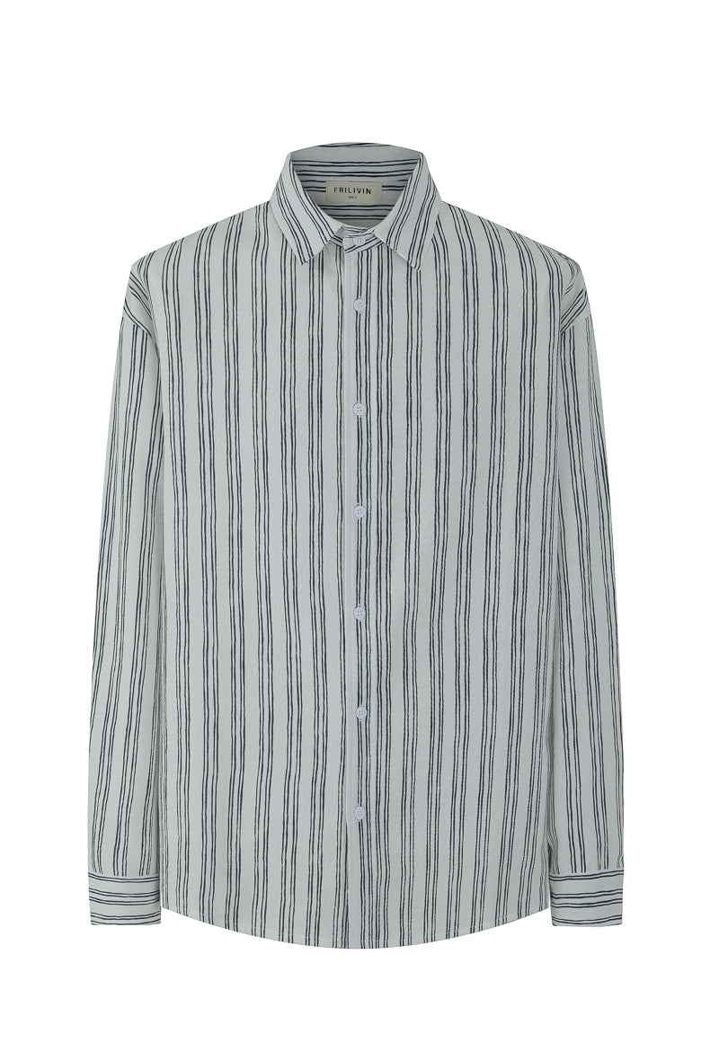 Chemise manches longues à rayures