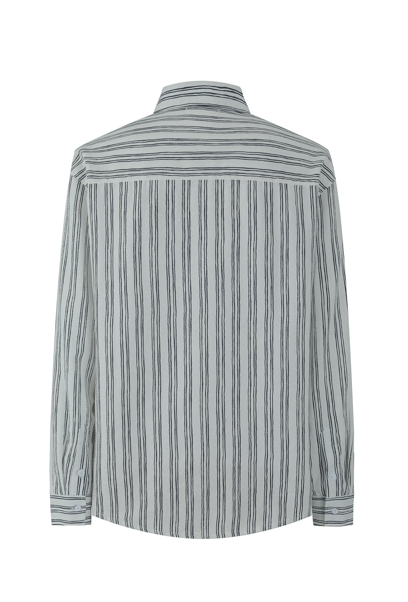 Chemise manches longues à rayures