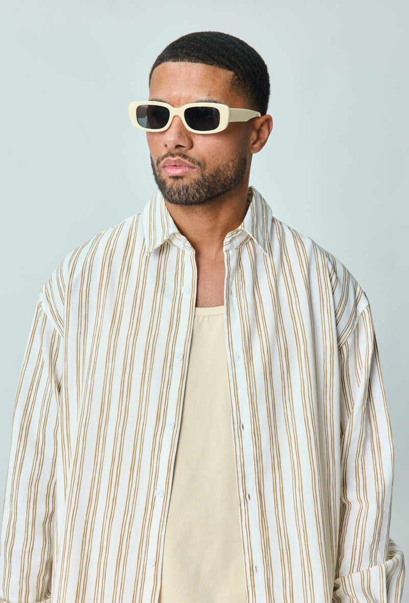 Chemise manches longues à rayures