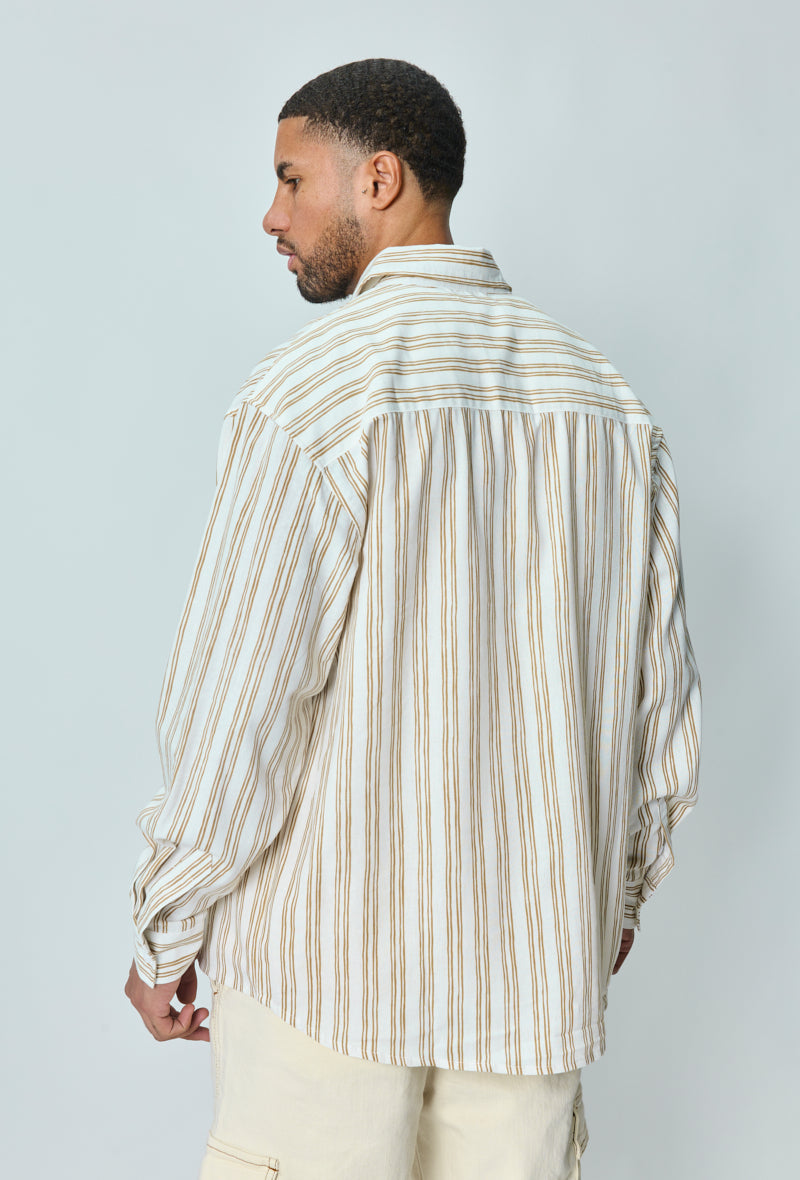 Chemise manches longues à rayures