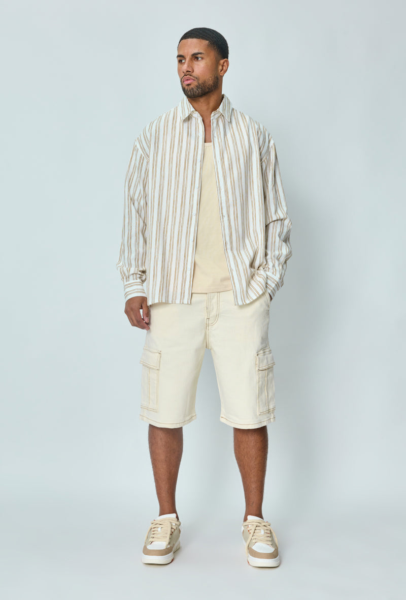 Chemise manches longues à rayures