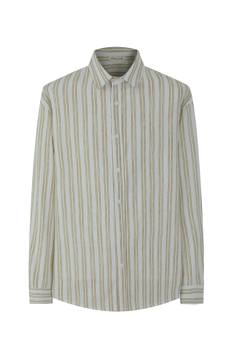 Chemise manches longues à rayures