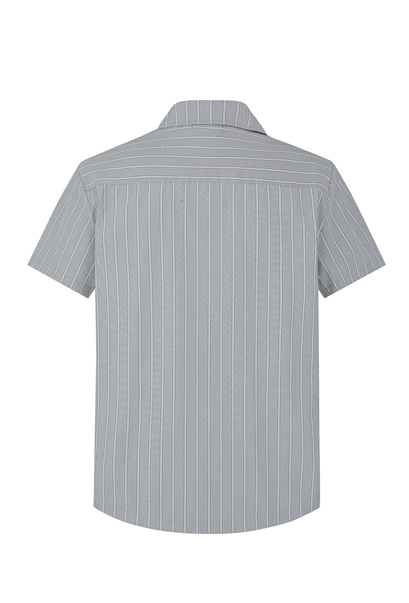 Chemise manches courtes à rayures