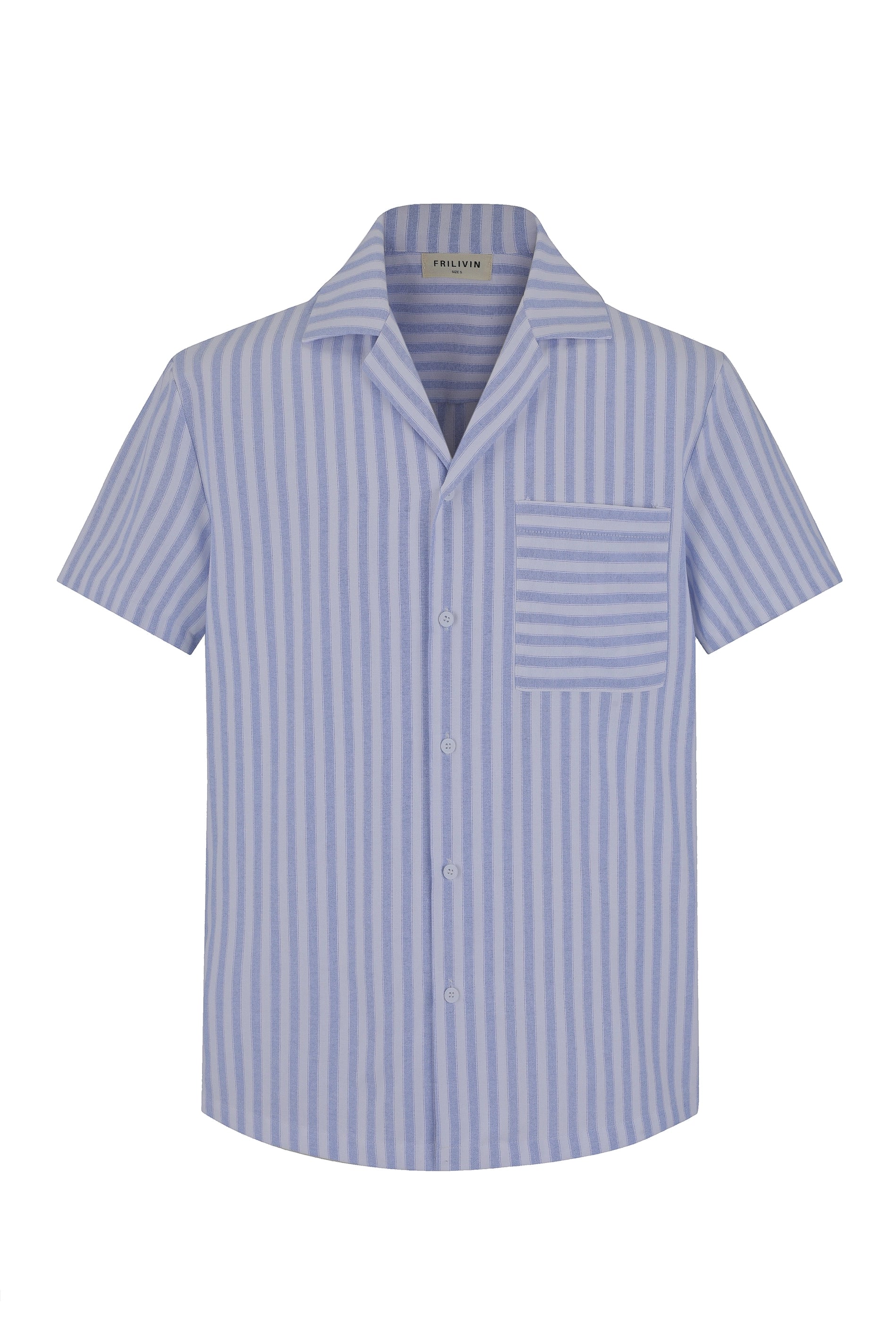 Chemise manches courtes à rayures