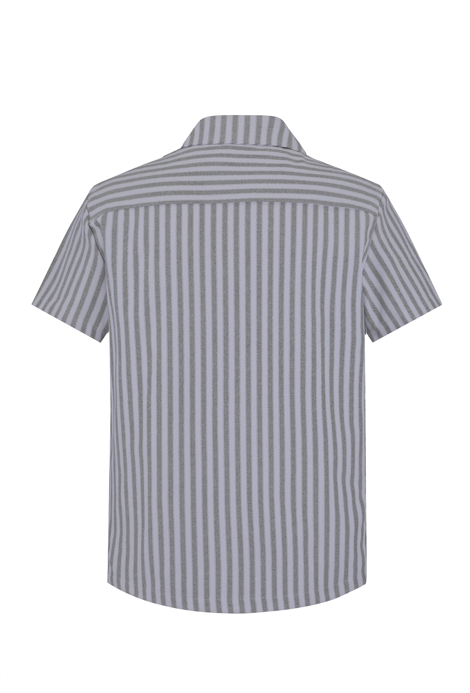 Chemise manches courtes à rayures