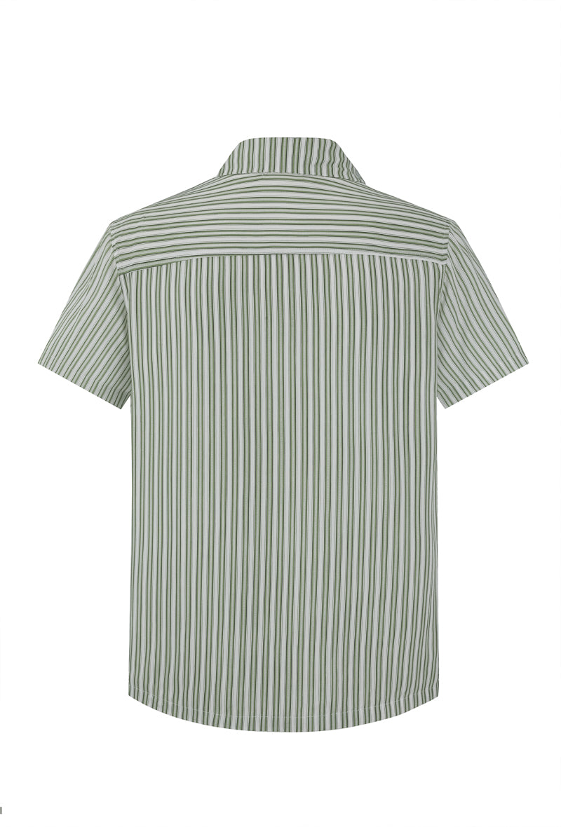 Chemise manches courtes rayée