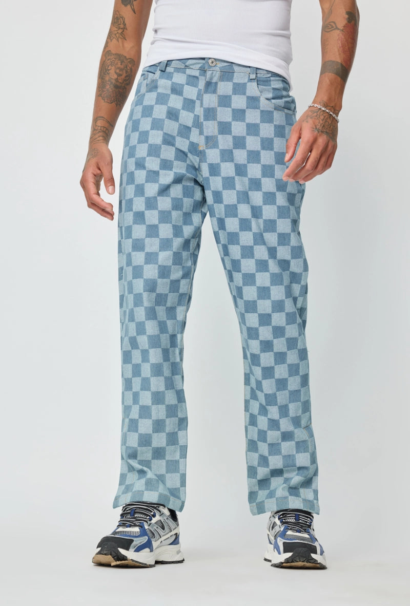 Pantalon à motifs