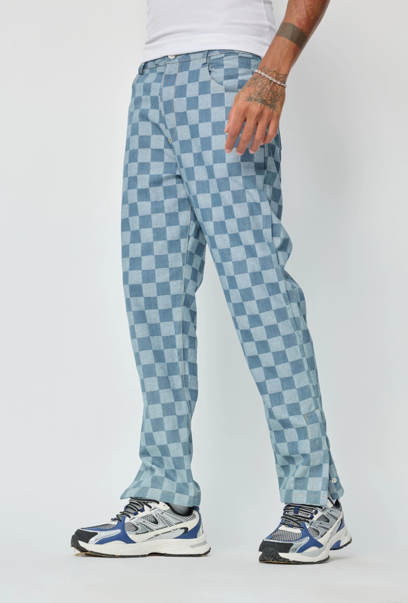 Pantalon à motifs