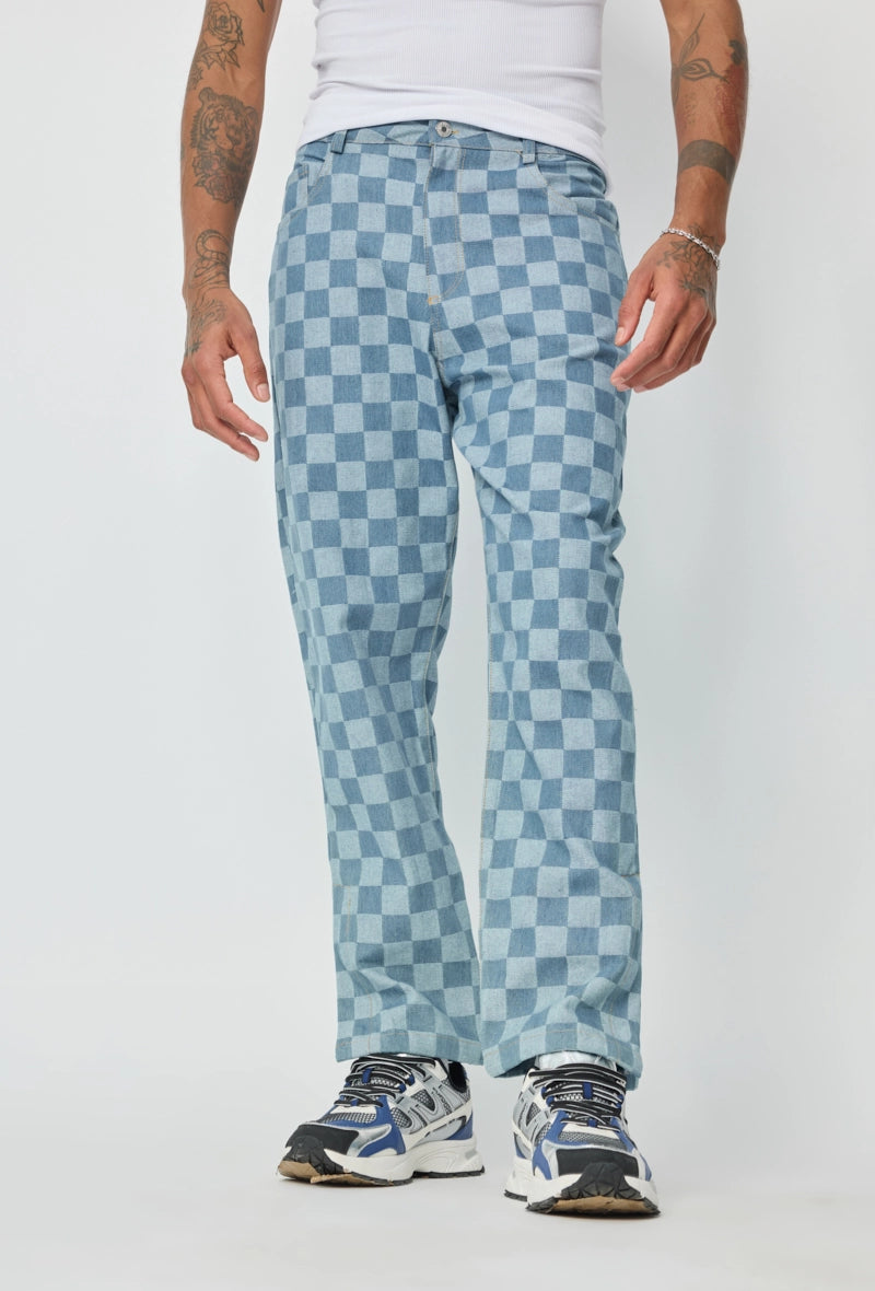 Pantalon à motifs