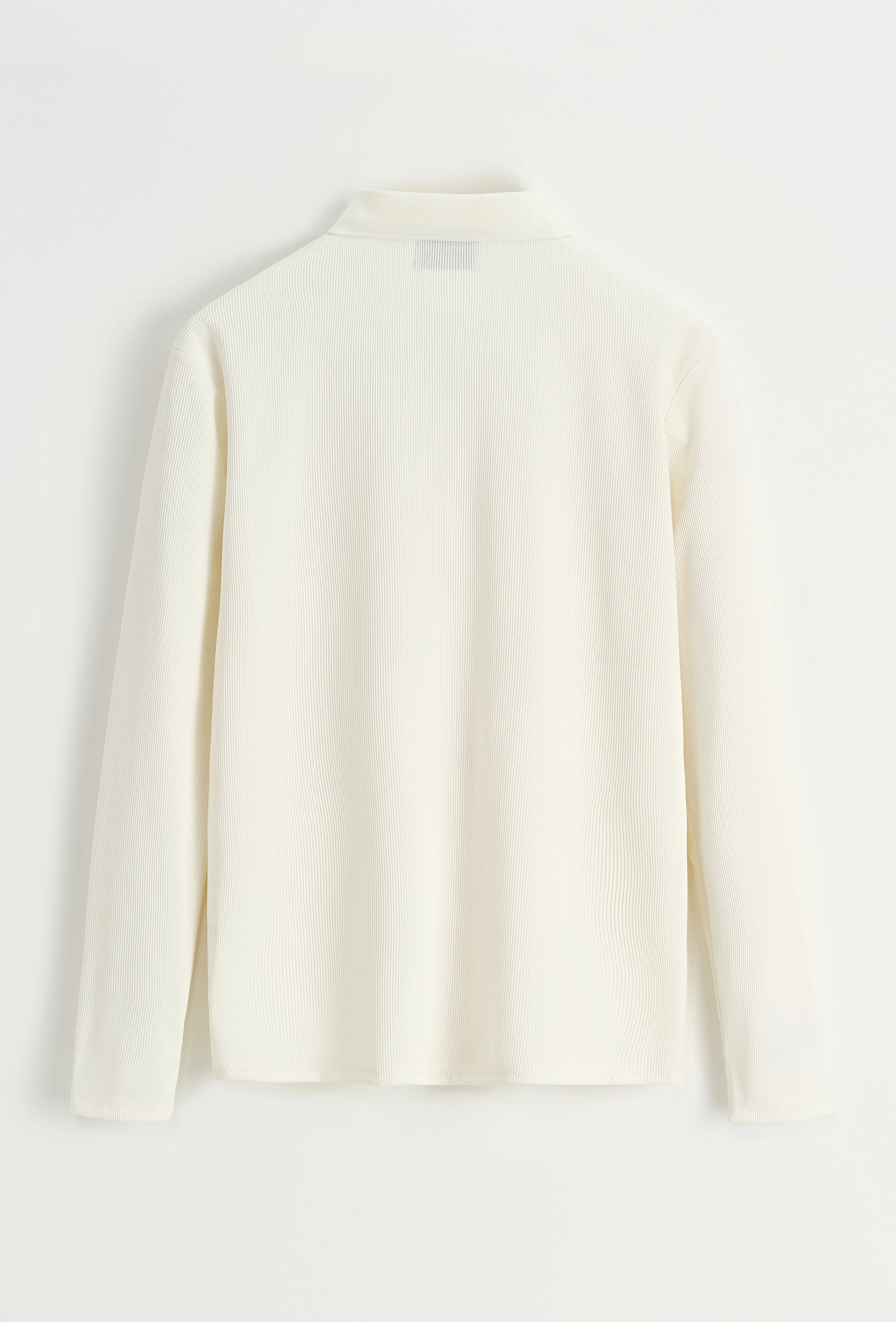 Polo à manches longues avec col zippé