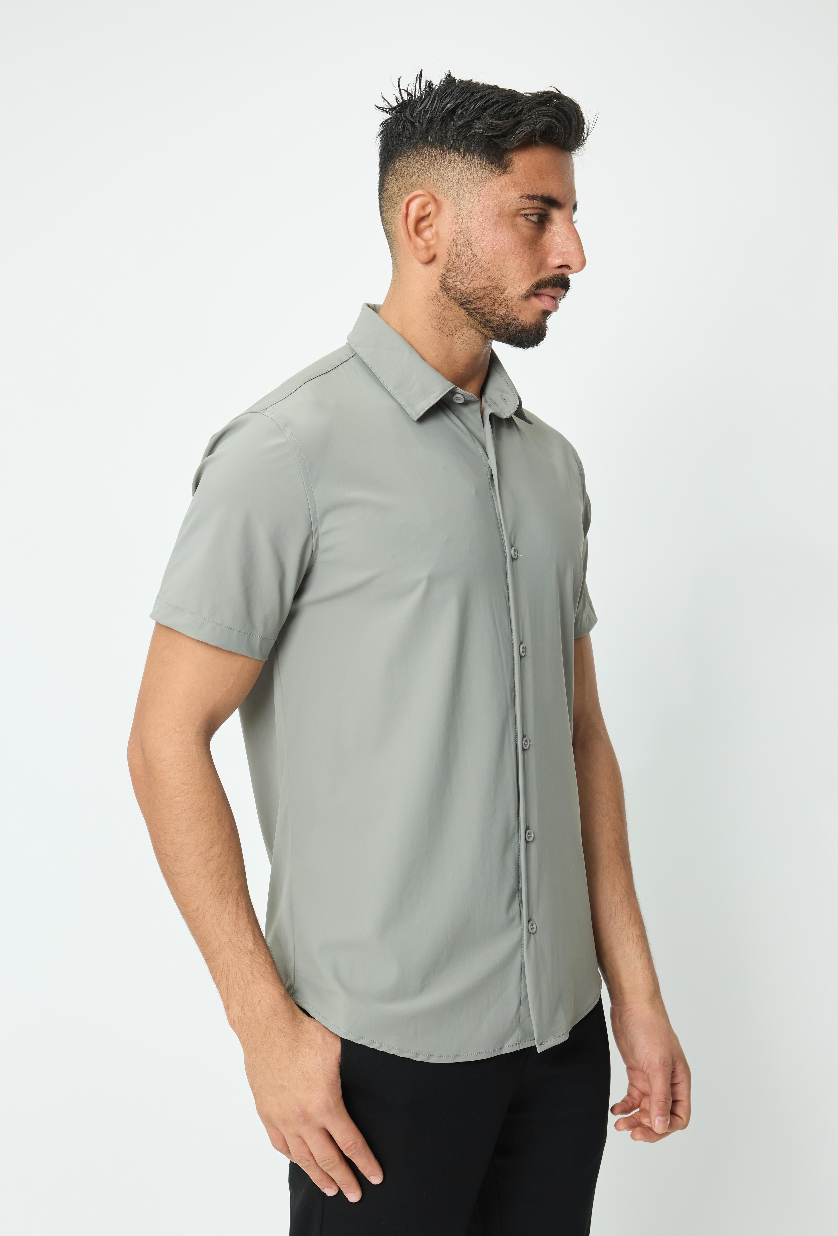 Polo uni manche court col ouvert