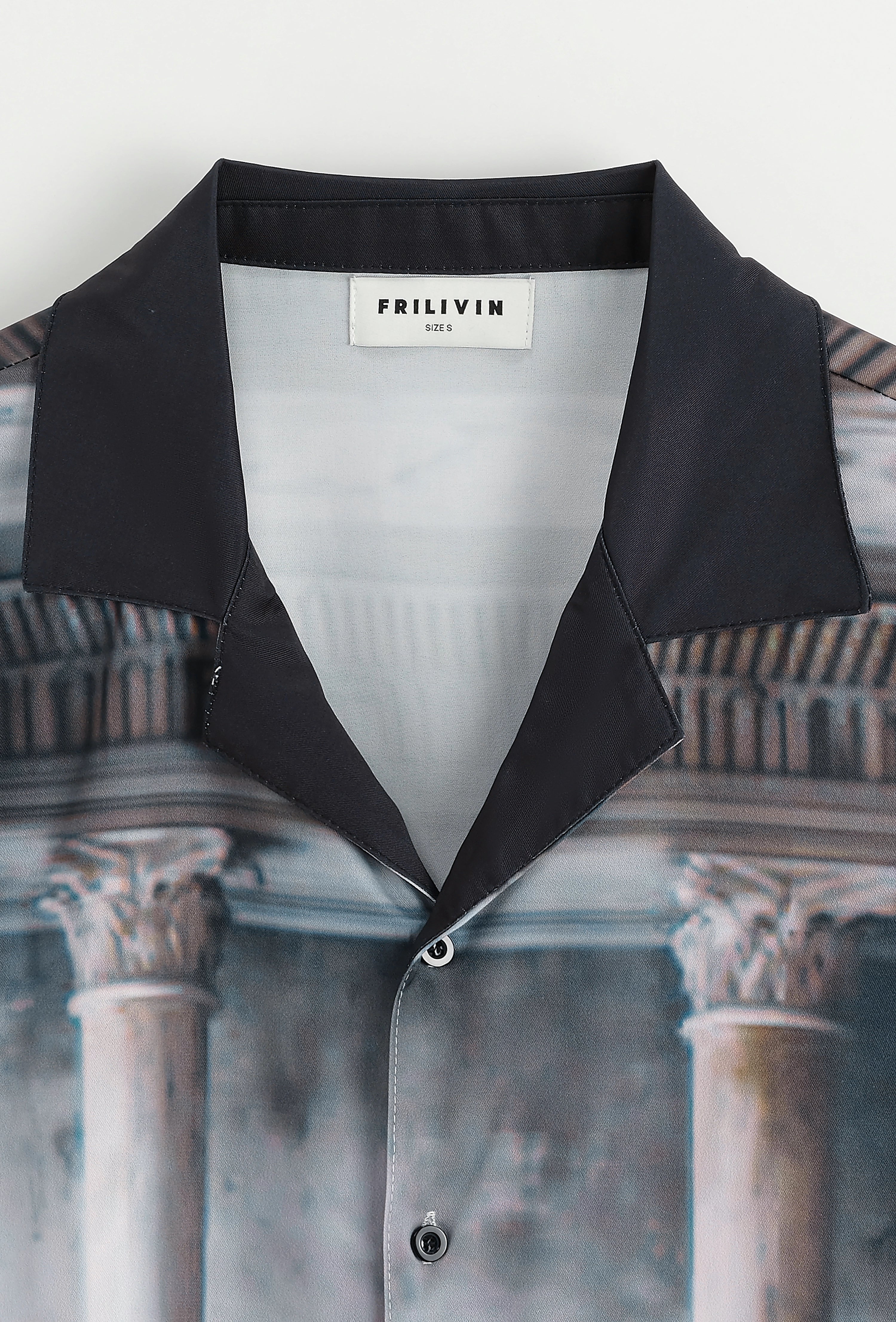 Chemise à manches courtes à motif