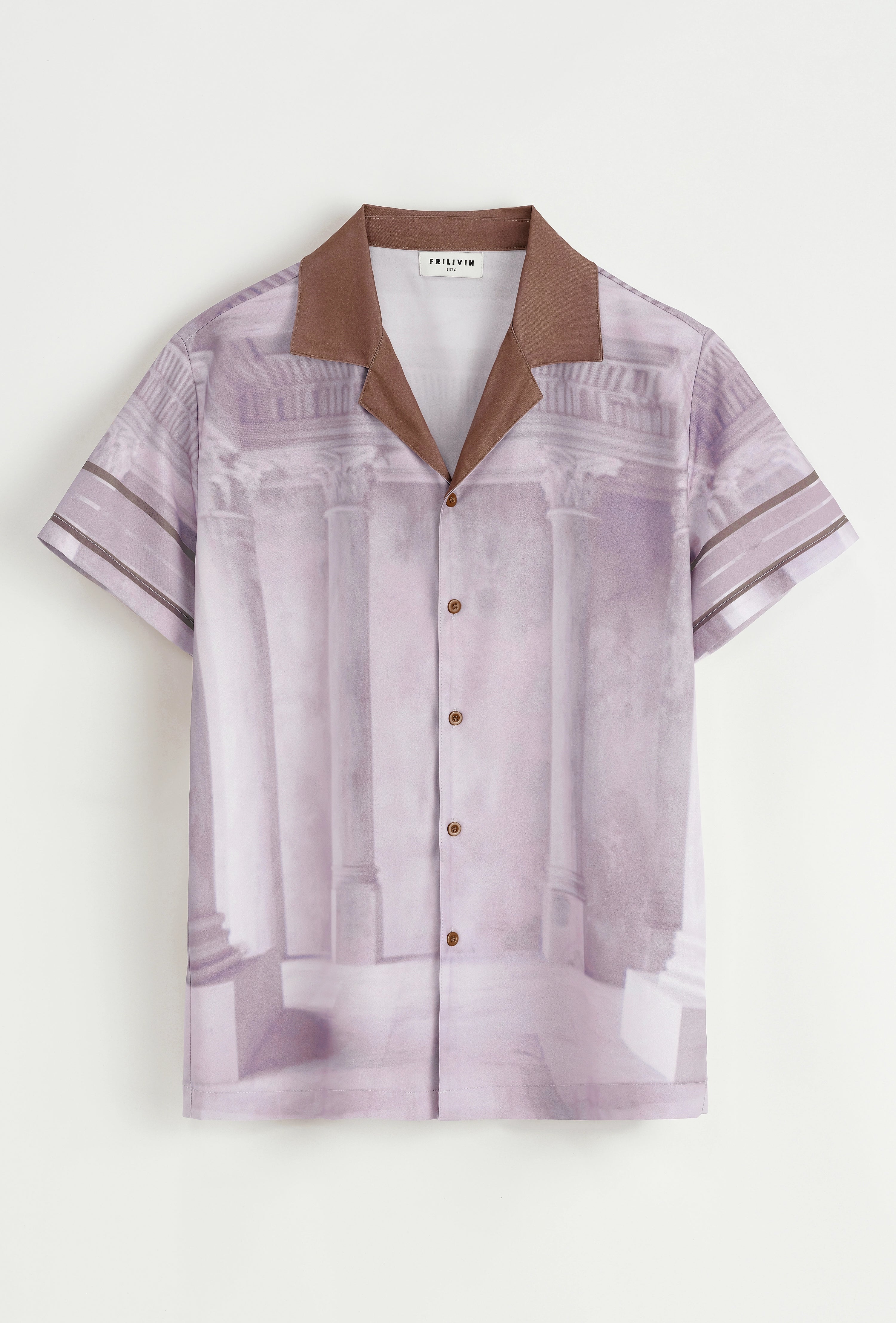 Chemise à manches courtes à motif