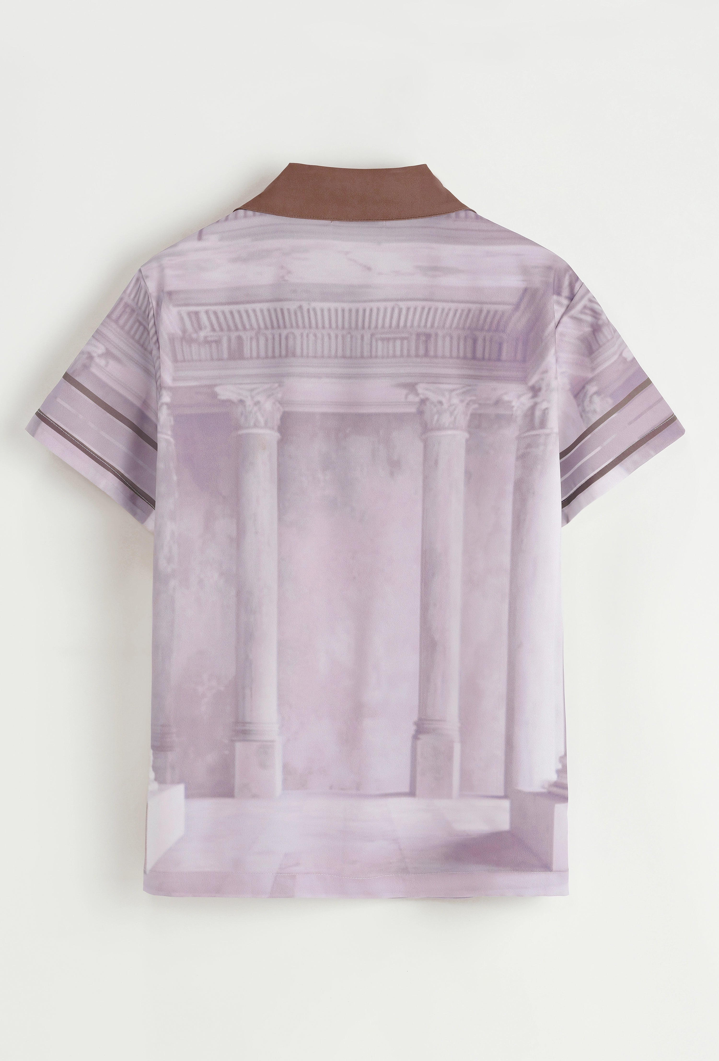 Chemise à manches courtes à motif