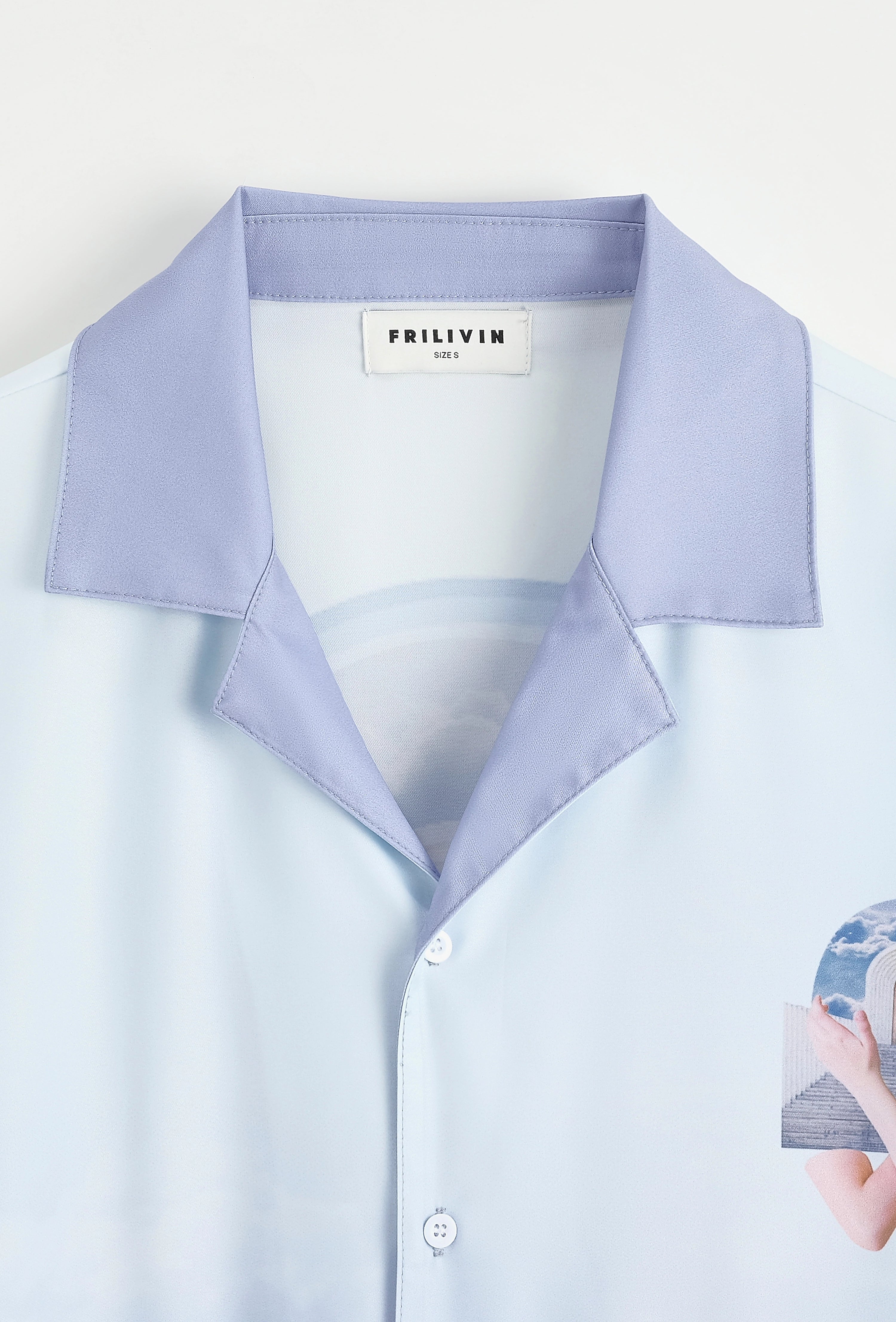 Chemise à manches courtes à motif