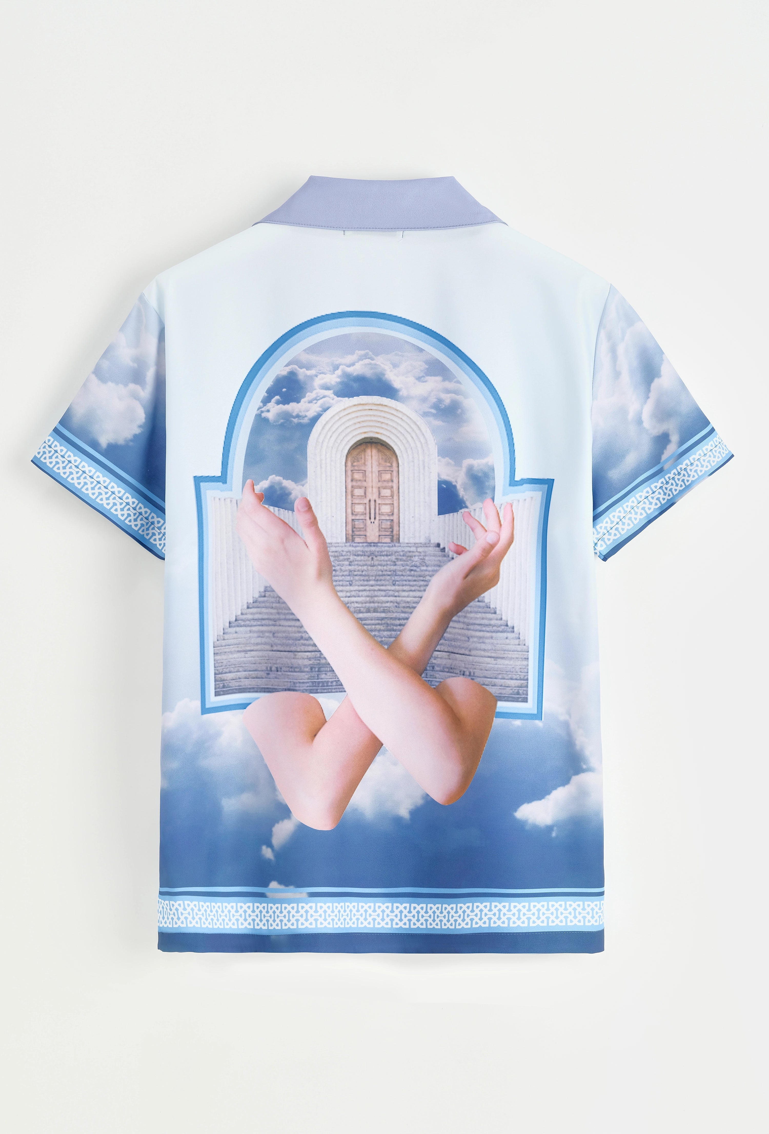 Chemise à manches courtes à motif