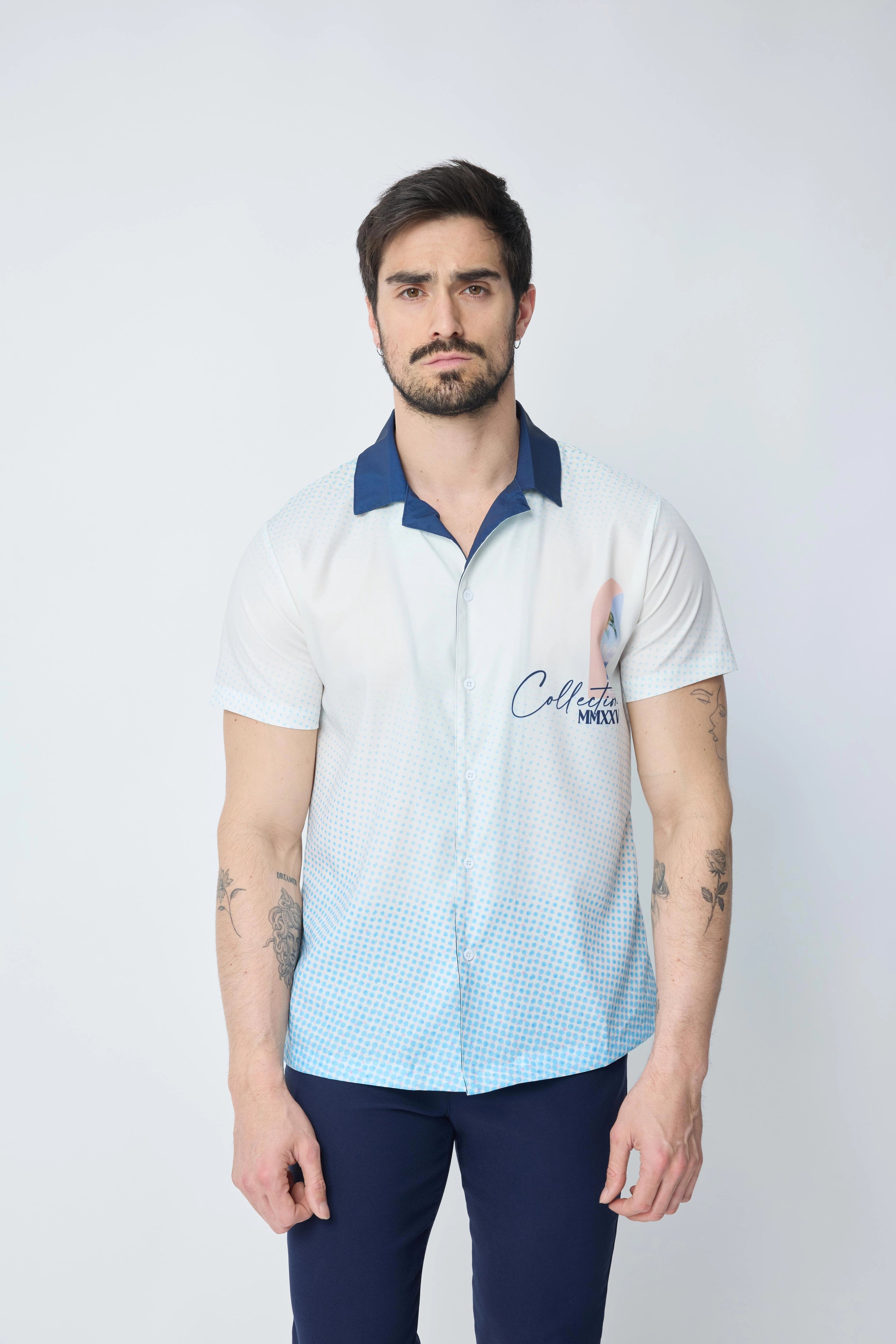 Chemise fashion à manches courtes