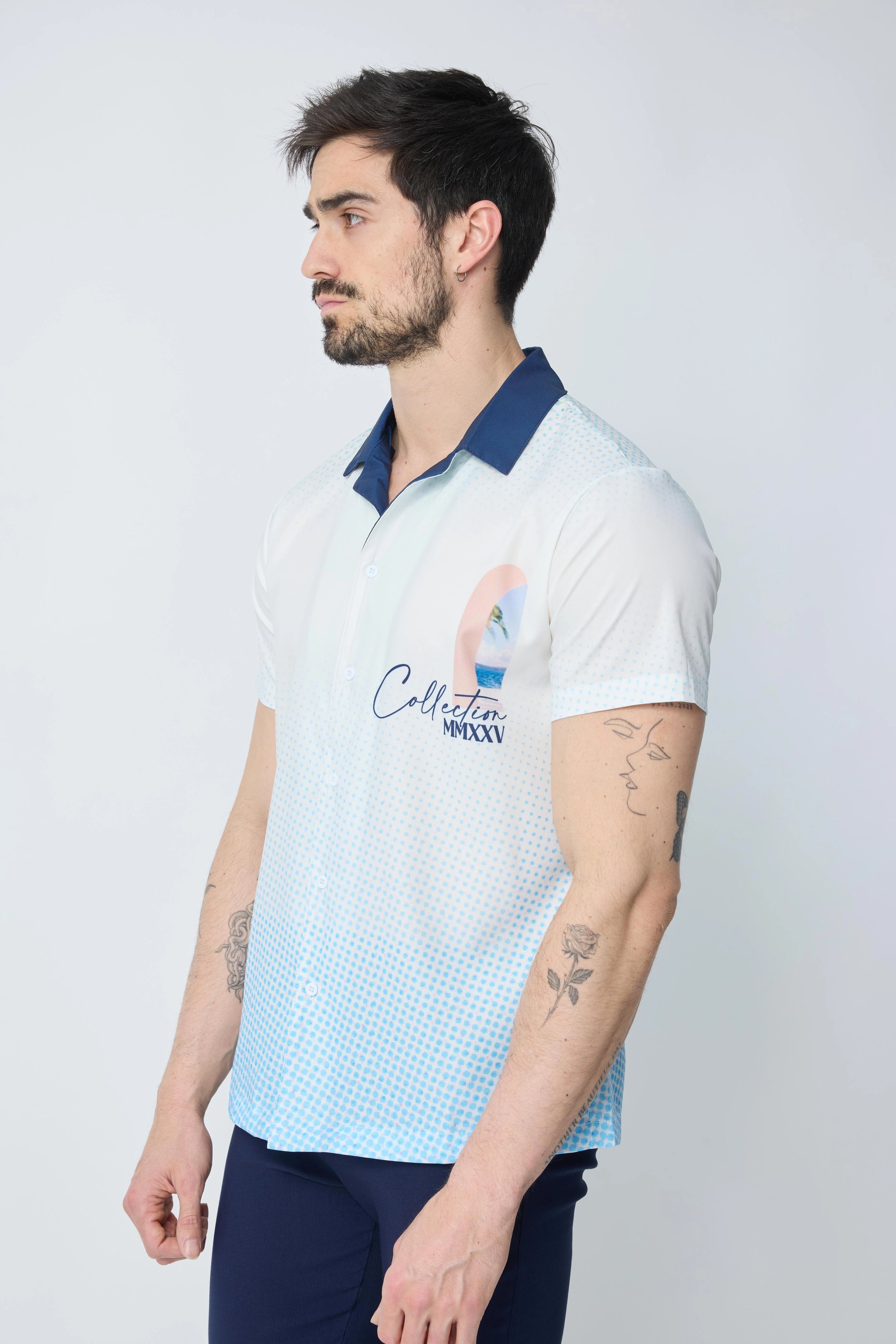 Chemise fashion à manches courtes