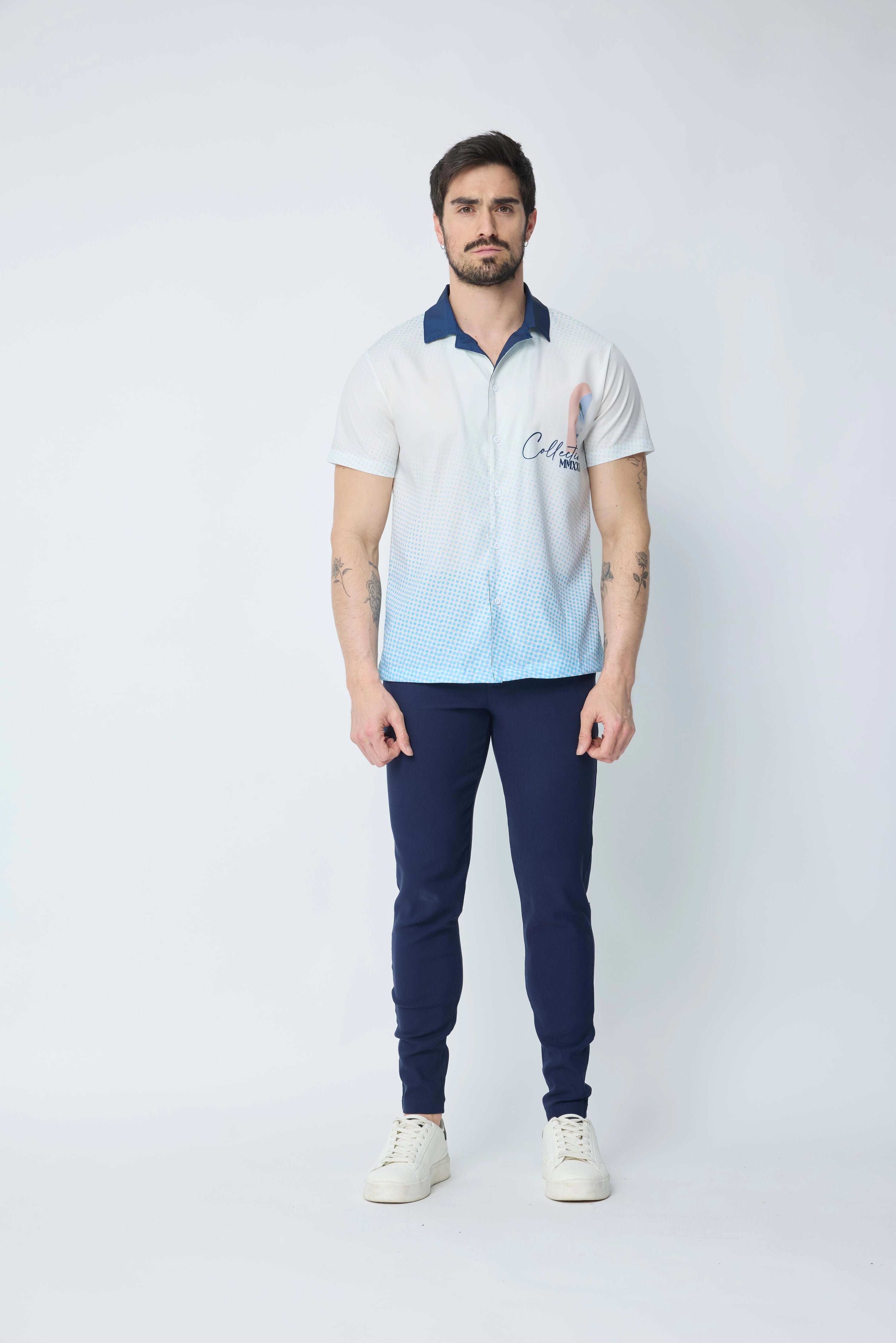 Chemise fashion à manches courtes